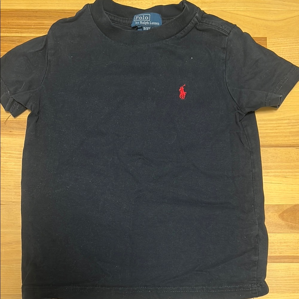 Polo by Ralph Lauren Kids Navy Tee with Red Logo